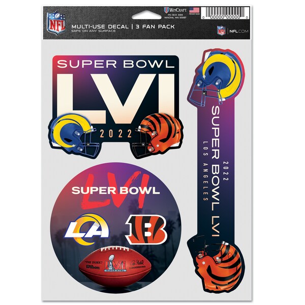 Los Angeles Rams Vs Cincinnati Bengals LVI Dueling Decals