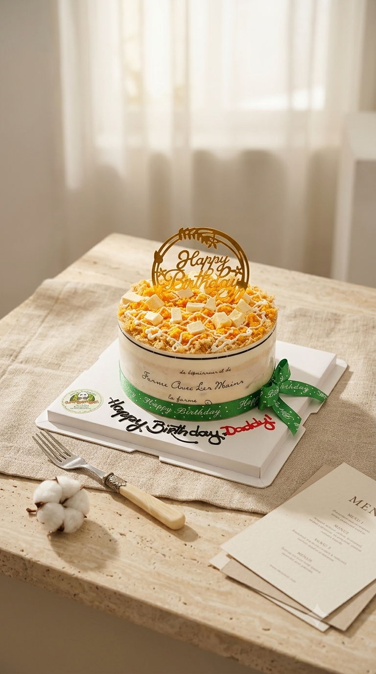 Salted Egg Cheesecake – Design 1