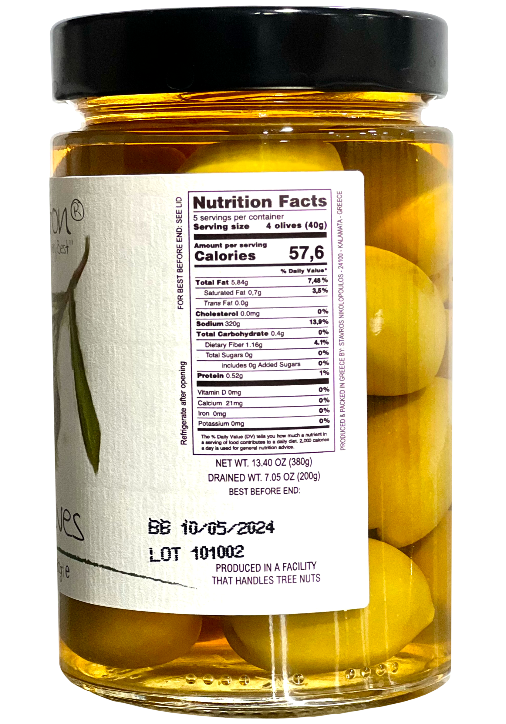 Ariston Green Olives 13.40 oz