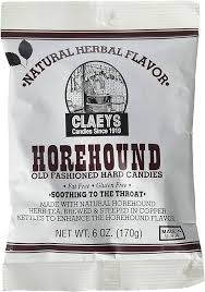 Claeys HoreHound Hard Candies 12 Count 6 Ounce