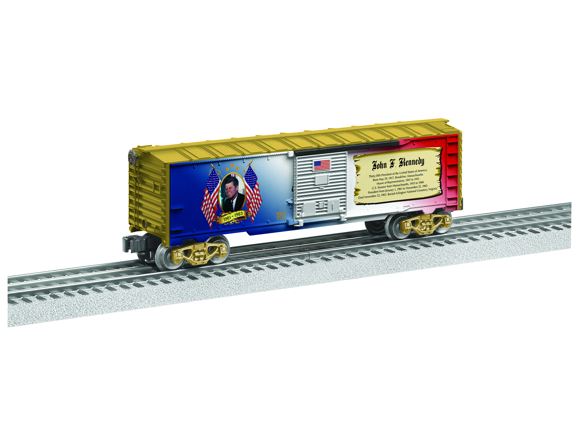 Lionel John F Kennedy Boxcar 682943 O Scale