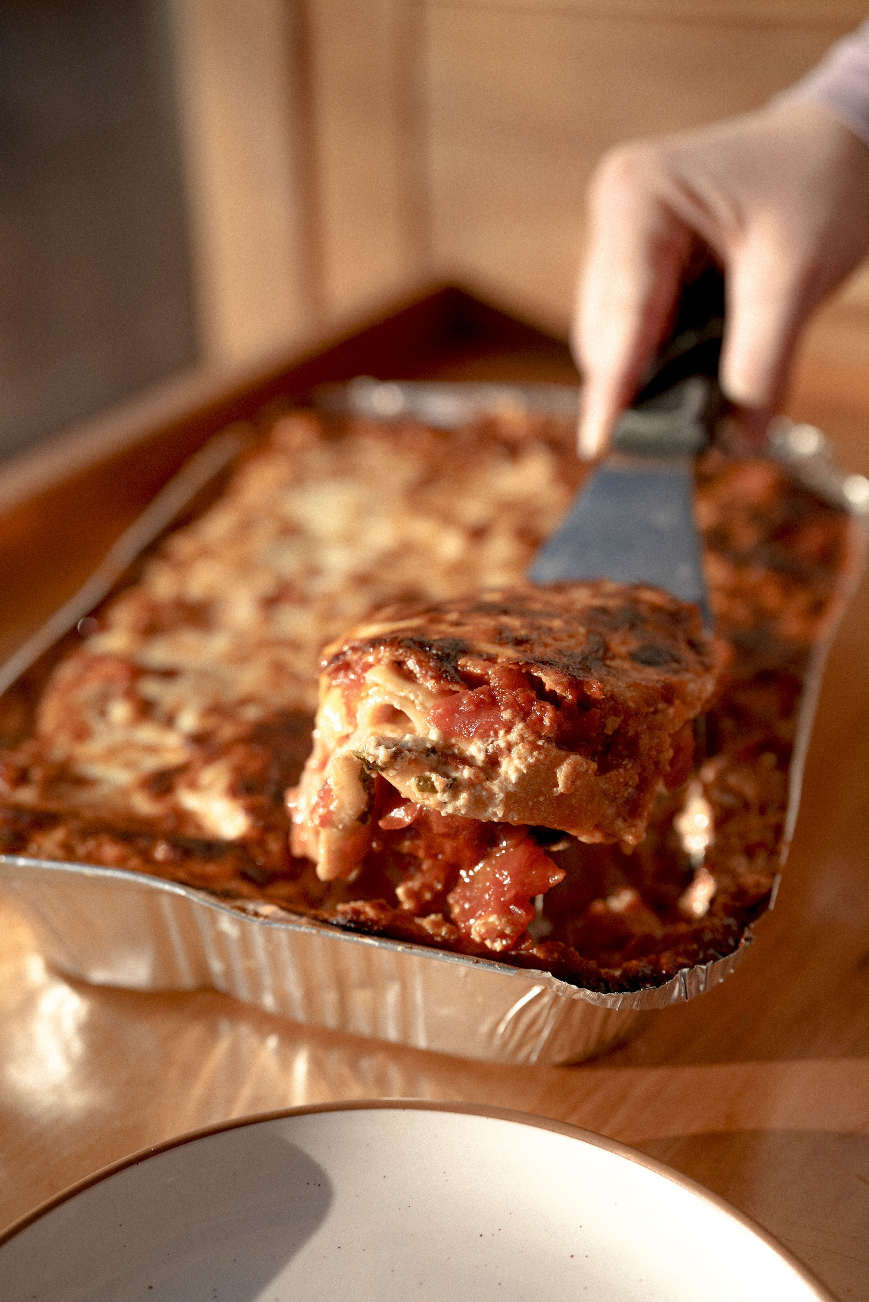 Homemade Creamed Spinach Lasagna