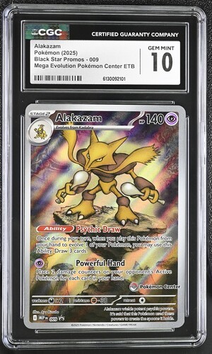 Alakazam Mega Evolution Pokemon Center ETB CGC 10