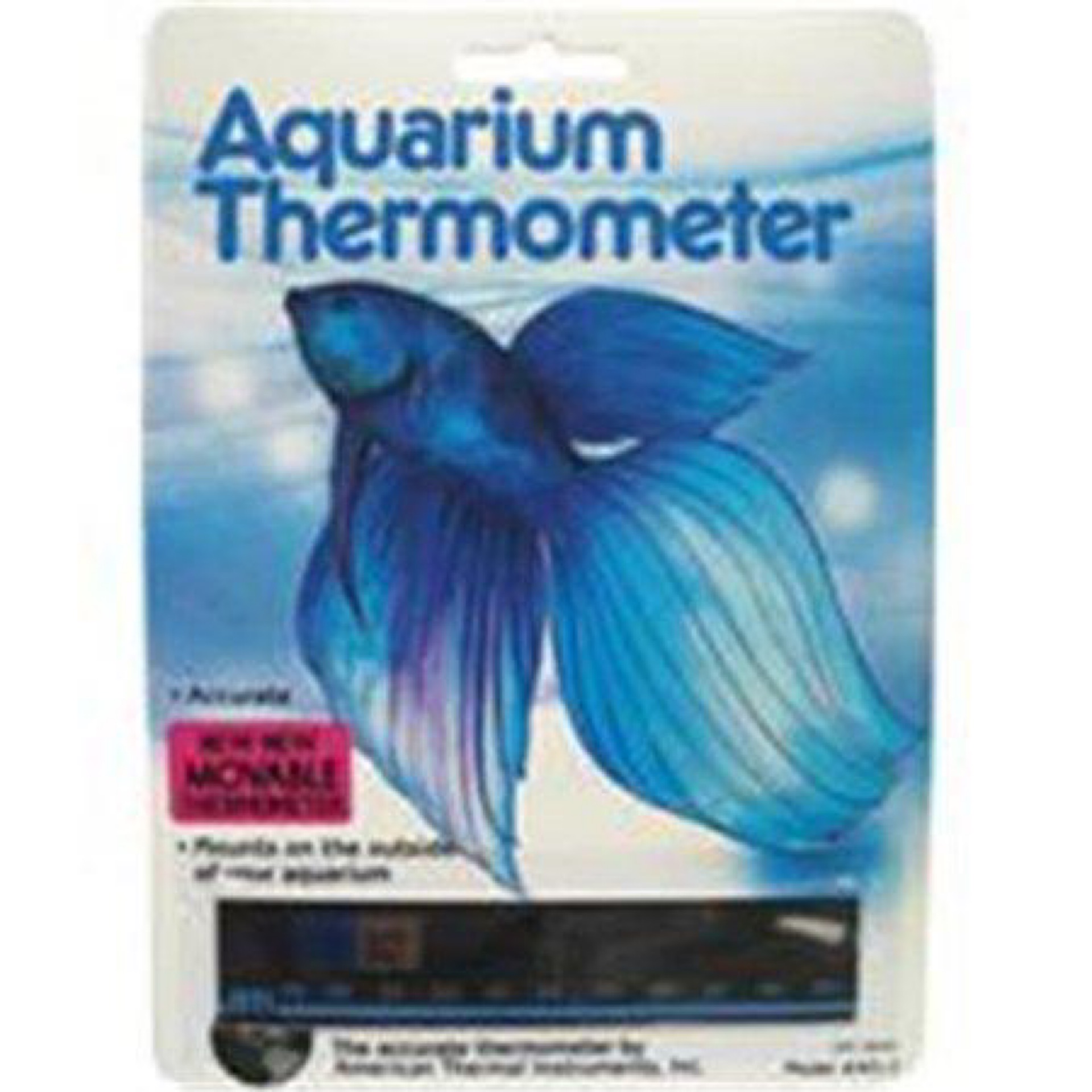 LCR Hallcrest Liquid Crystal Horizontal Aquarium Thermometer