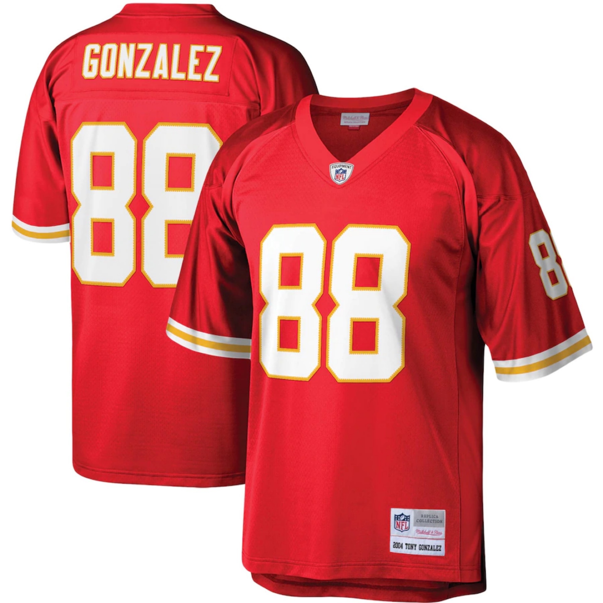 Kansas City Chiefs Tony Gonzalez #88 Red Mitchell and Ness Jersey