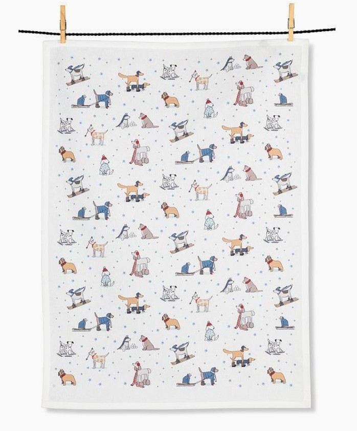 Winter Sports Kitchen Towel