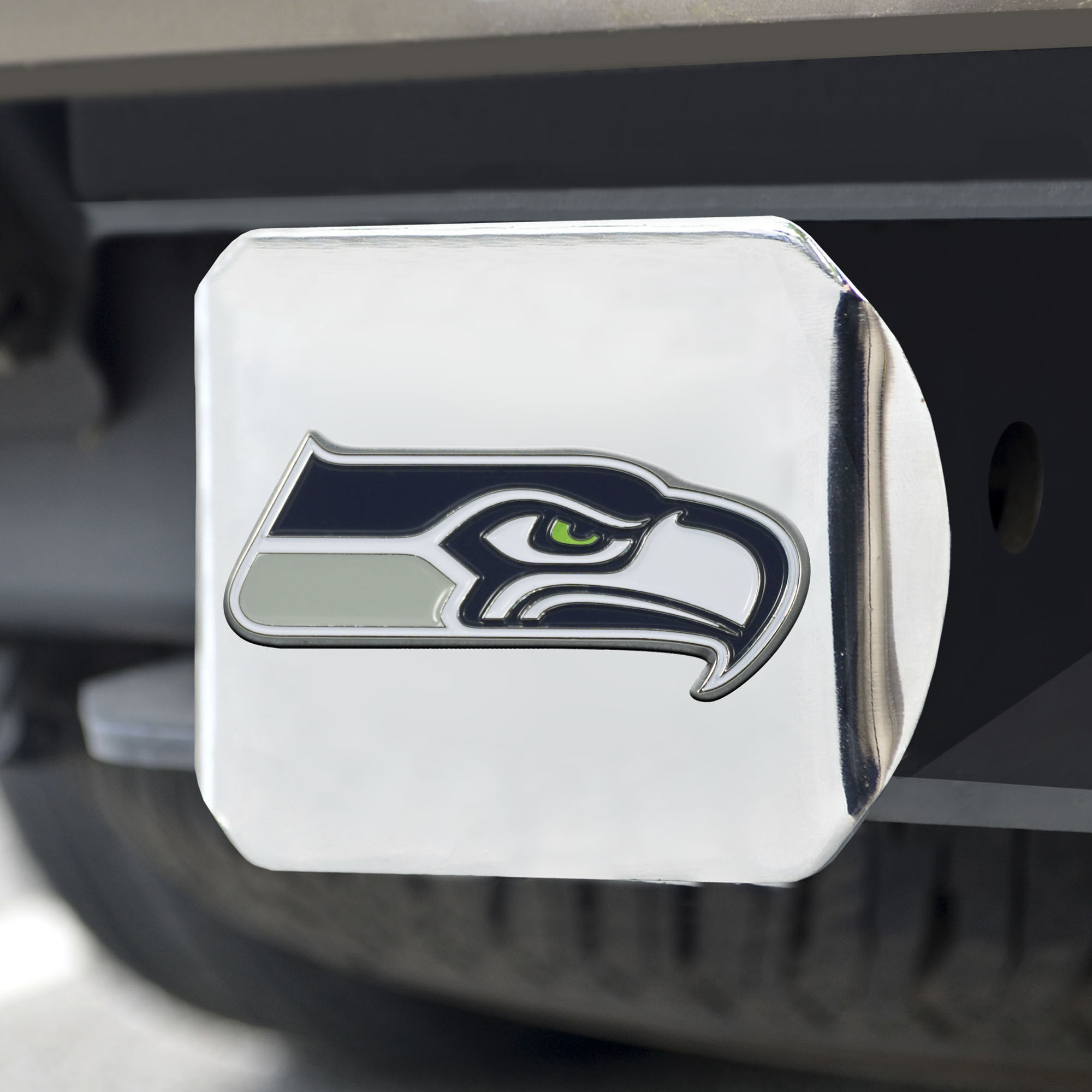 Seattle Seahawks Chrome Hitch Cover
