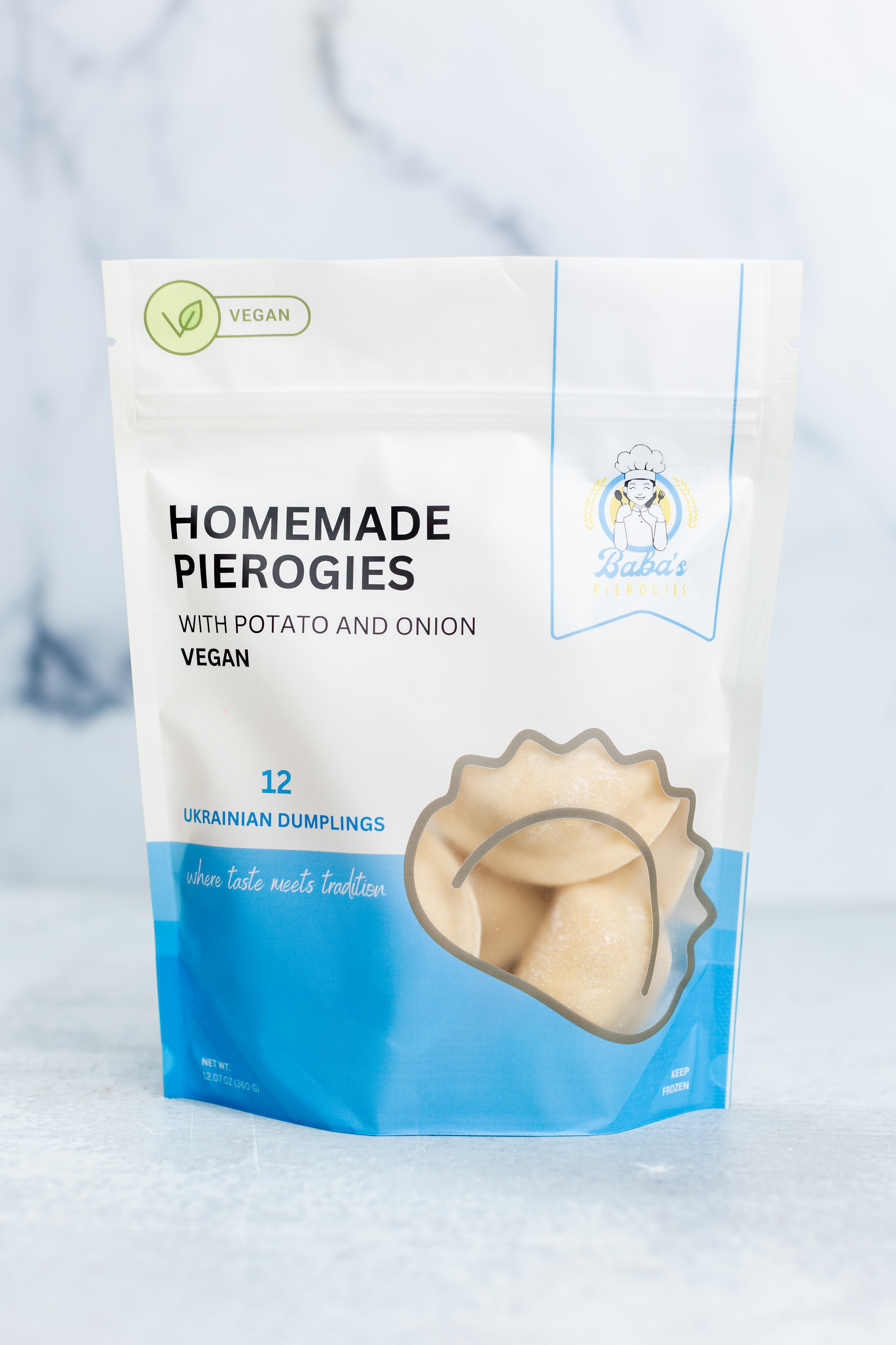 ❄️ VEGAN Potatoes and Onions Pierogi (Frozen)