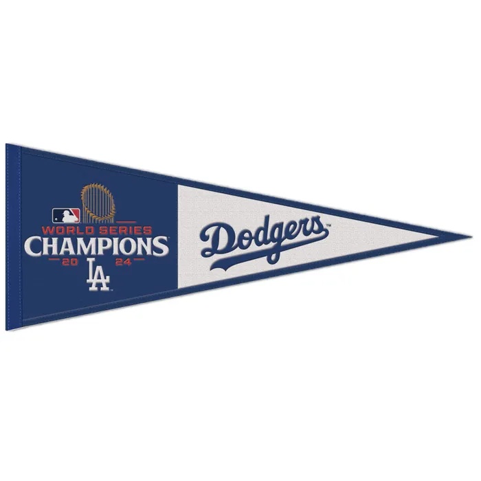 Los Angeles Dodgers Embroidered Wool 2024 World Series Champions Pennant 13x32"