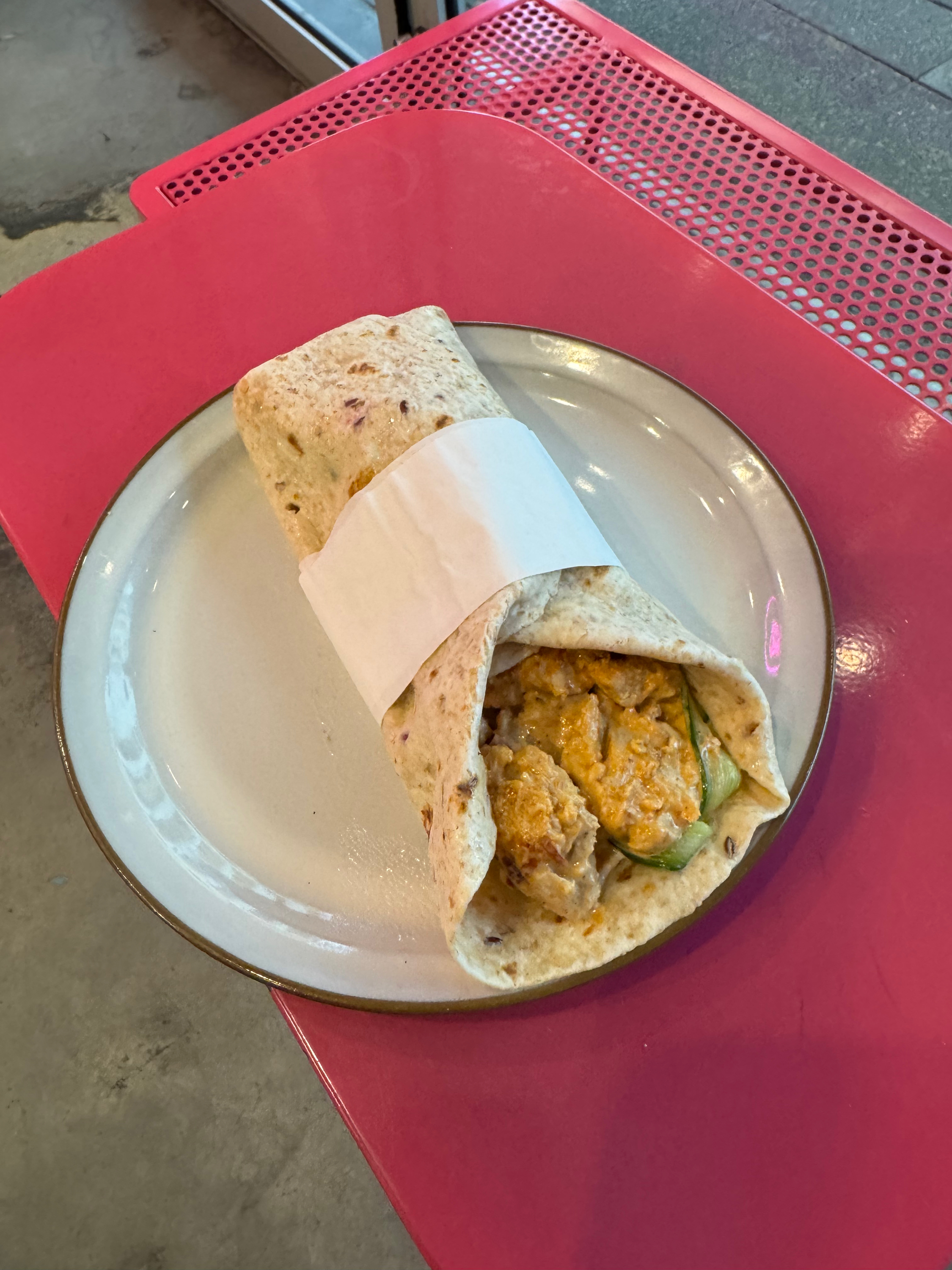 Satay Chicken Wrap