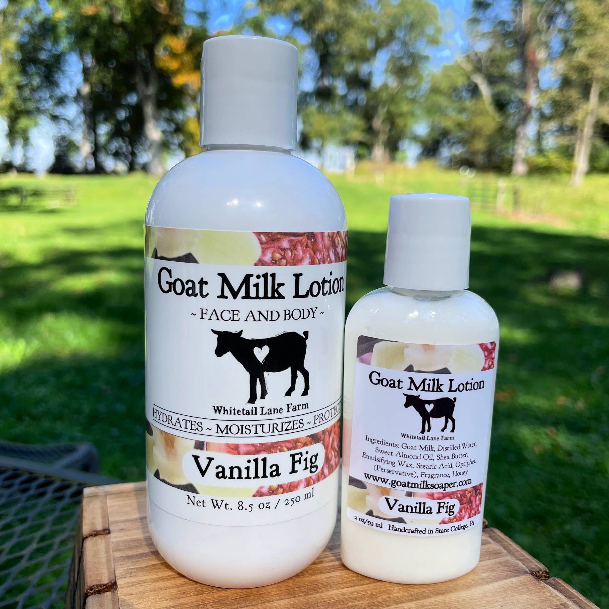 Whitetail Lane Farm - 8.5oz Vanilla Fig Goat Milk Lotion