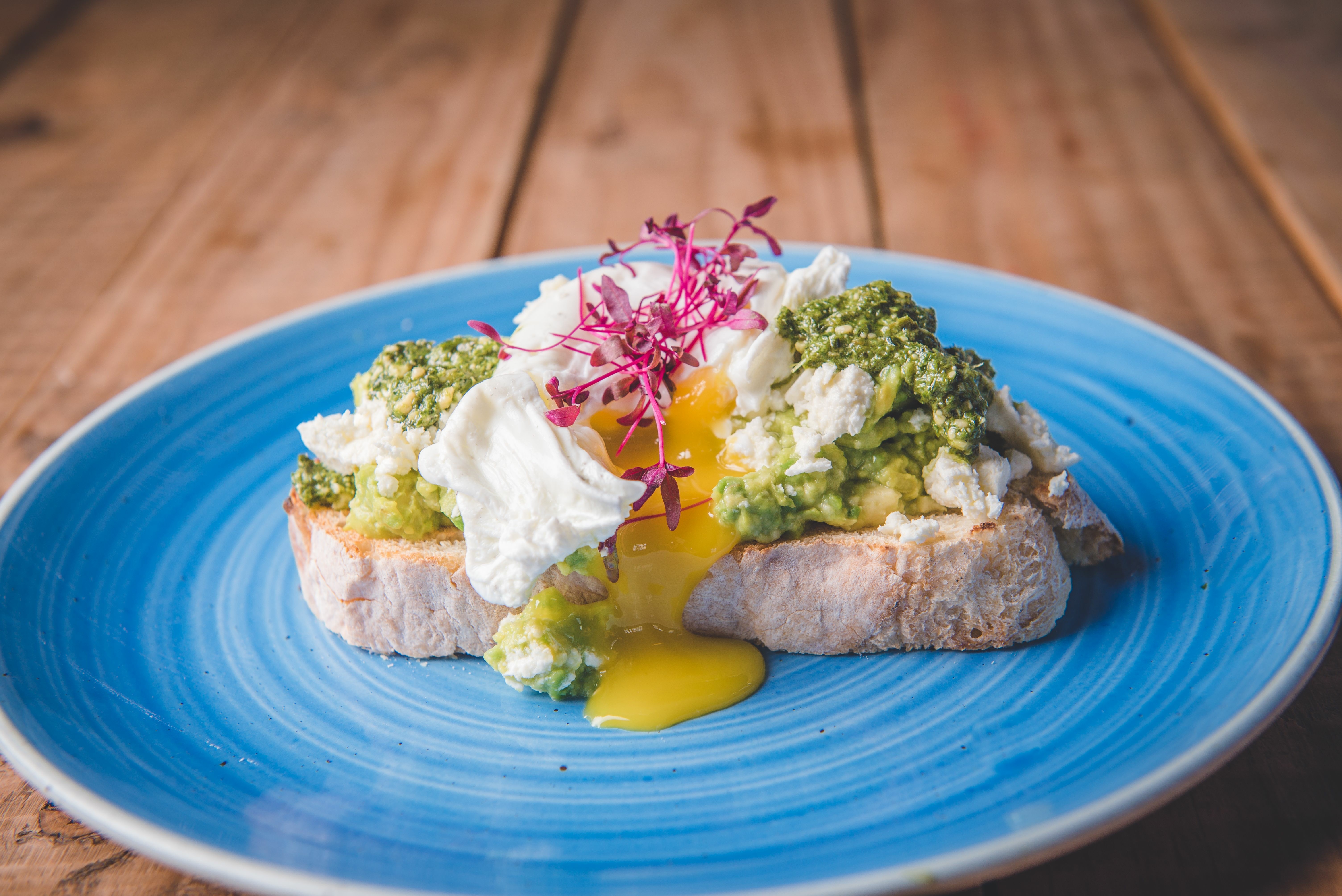 SMASHED AVO WITH FETTA CHEESE on TURKISH