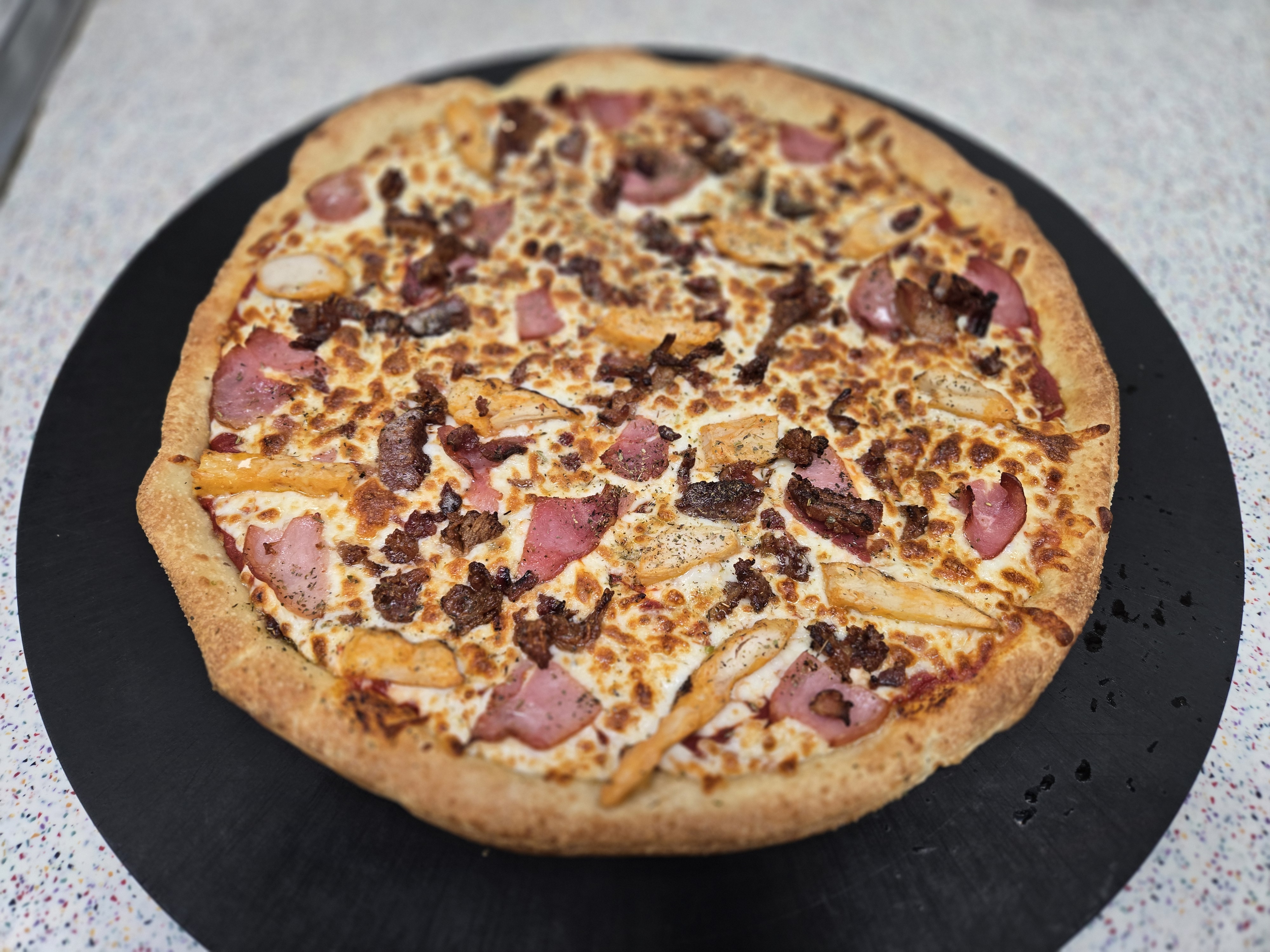 The Club Pizza (7 Inch (Personal Pan)) at Dough Boys Pizza - Shreveport in Shreveport, LA 71104 | YourMenu® Online Ordering
