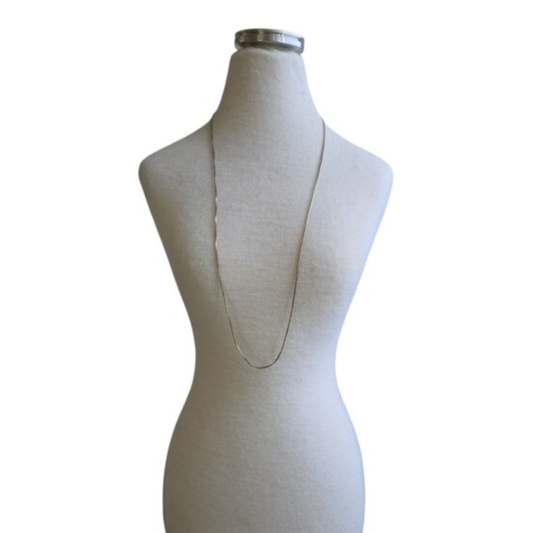 Vintage Delicate Gold Toned Long Chain Necklace 20"