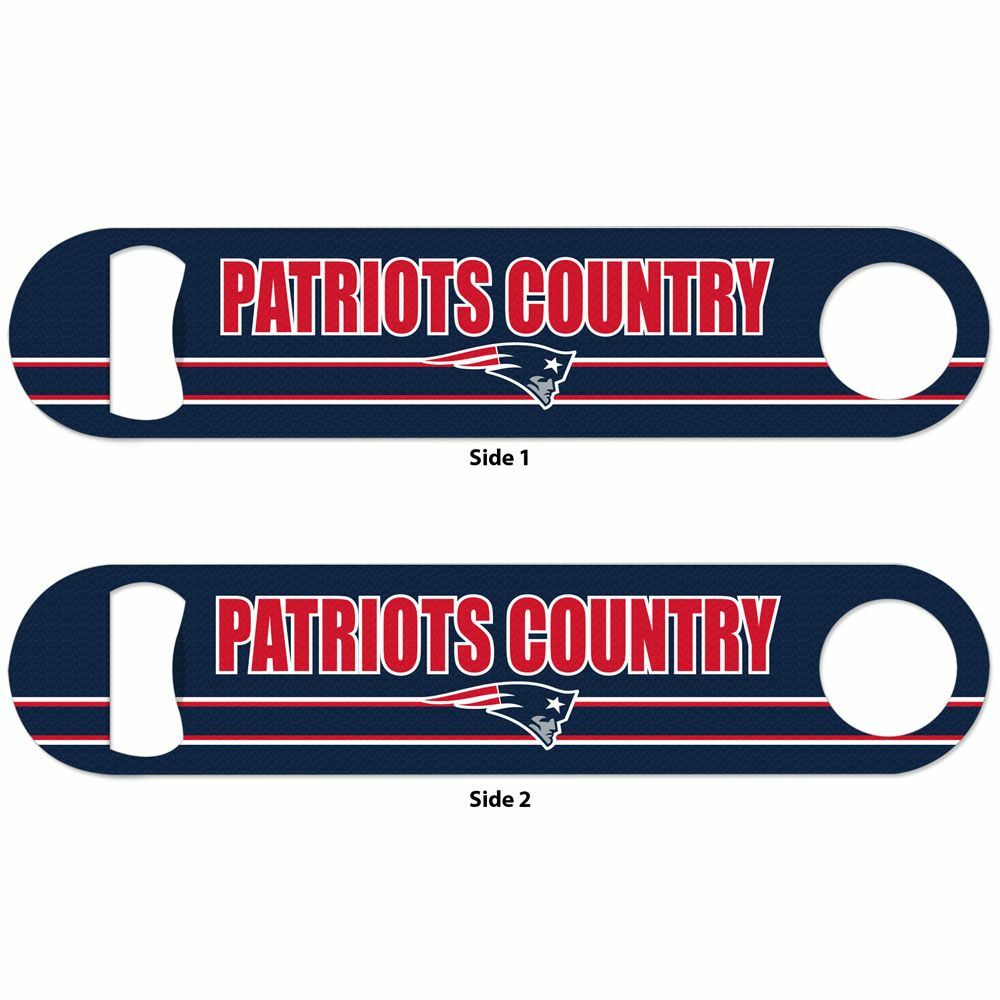 New England Patriots 2-Sided Stainless Steel Bottle Opener