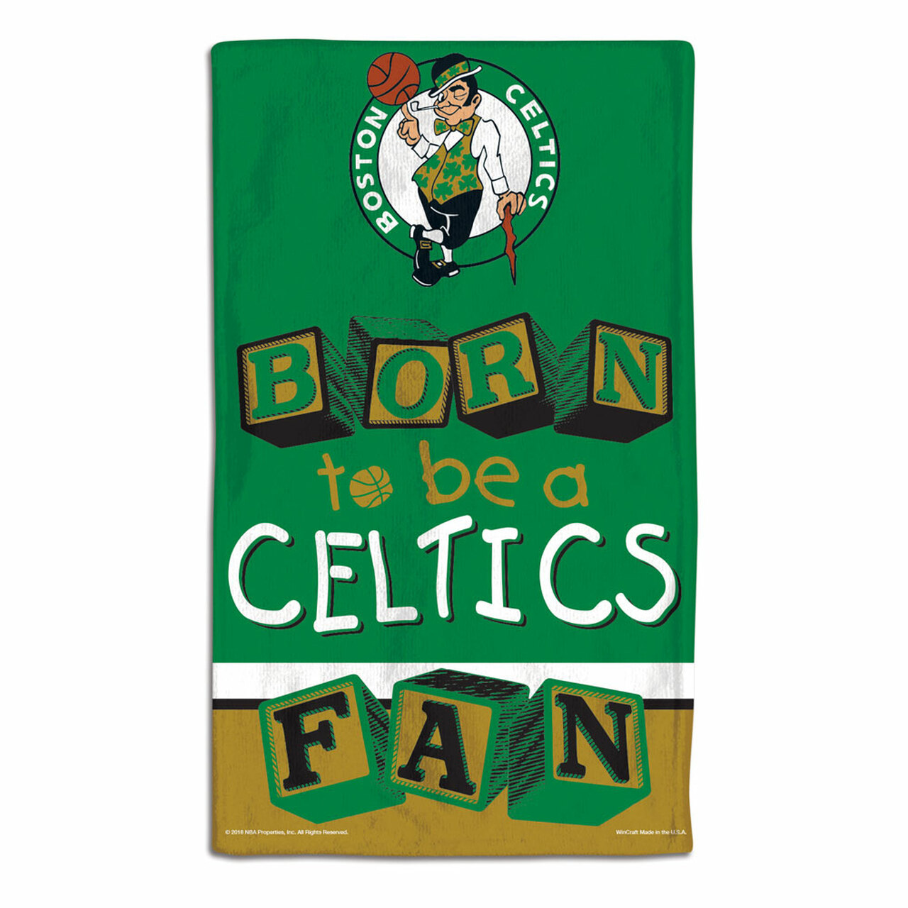Boston Celtics Baby Burp Cloth 10x17"