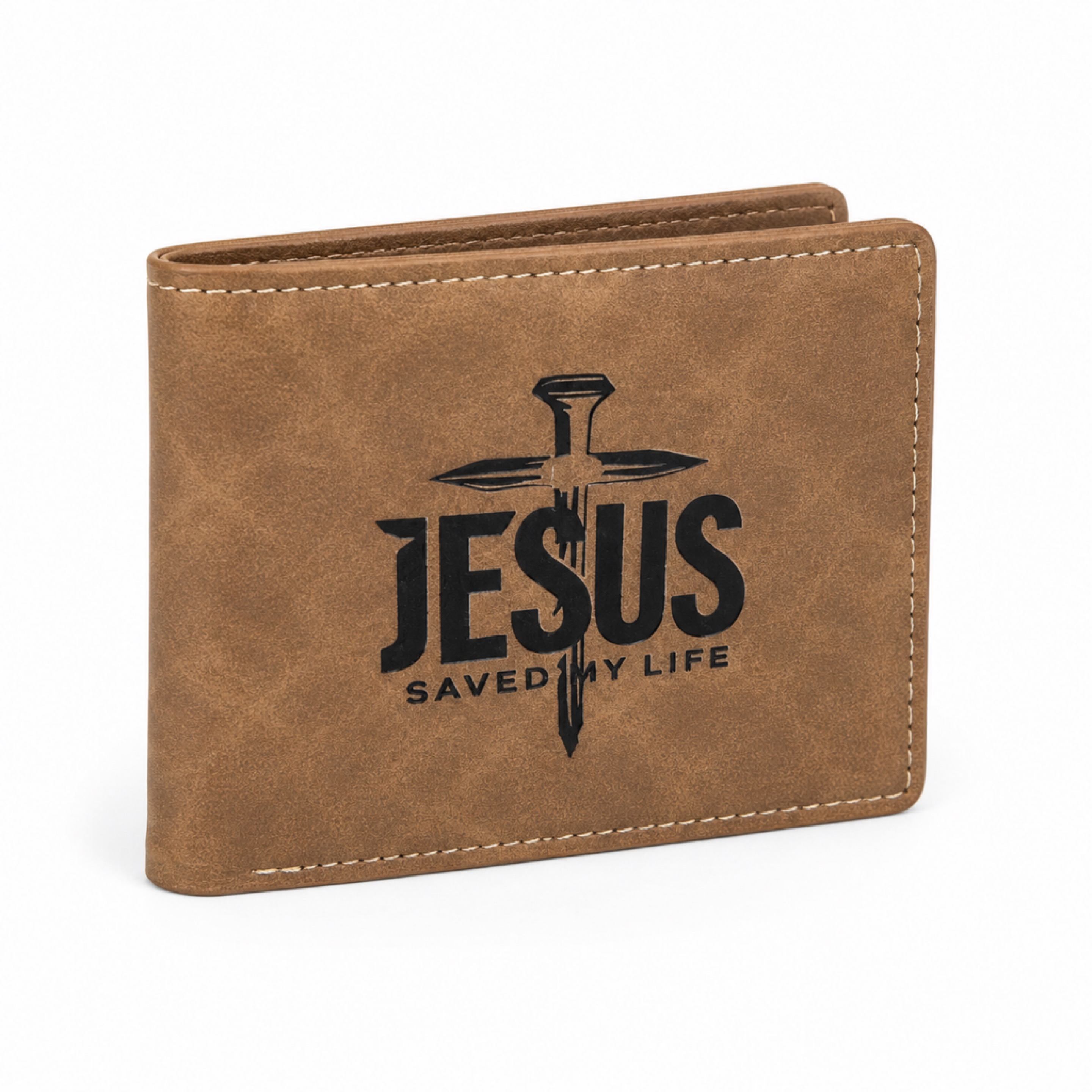 Jesus Saved My Life Bifold Wallet
