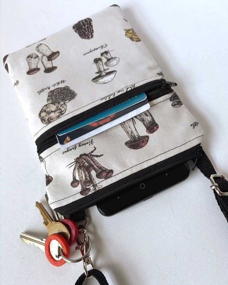 Small Crossbody Bag – Types of Mushrooms, photo 3 of 7