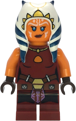 sw1396 Ahsoka Tano (Padawan) - Dark Red Backless Vest with Necklace and Belt, Medium Legs