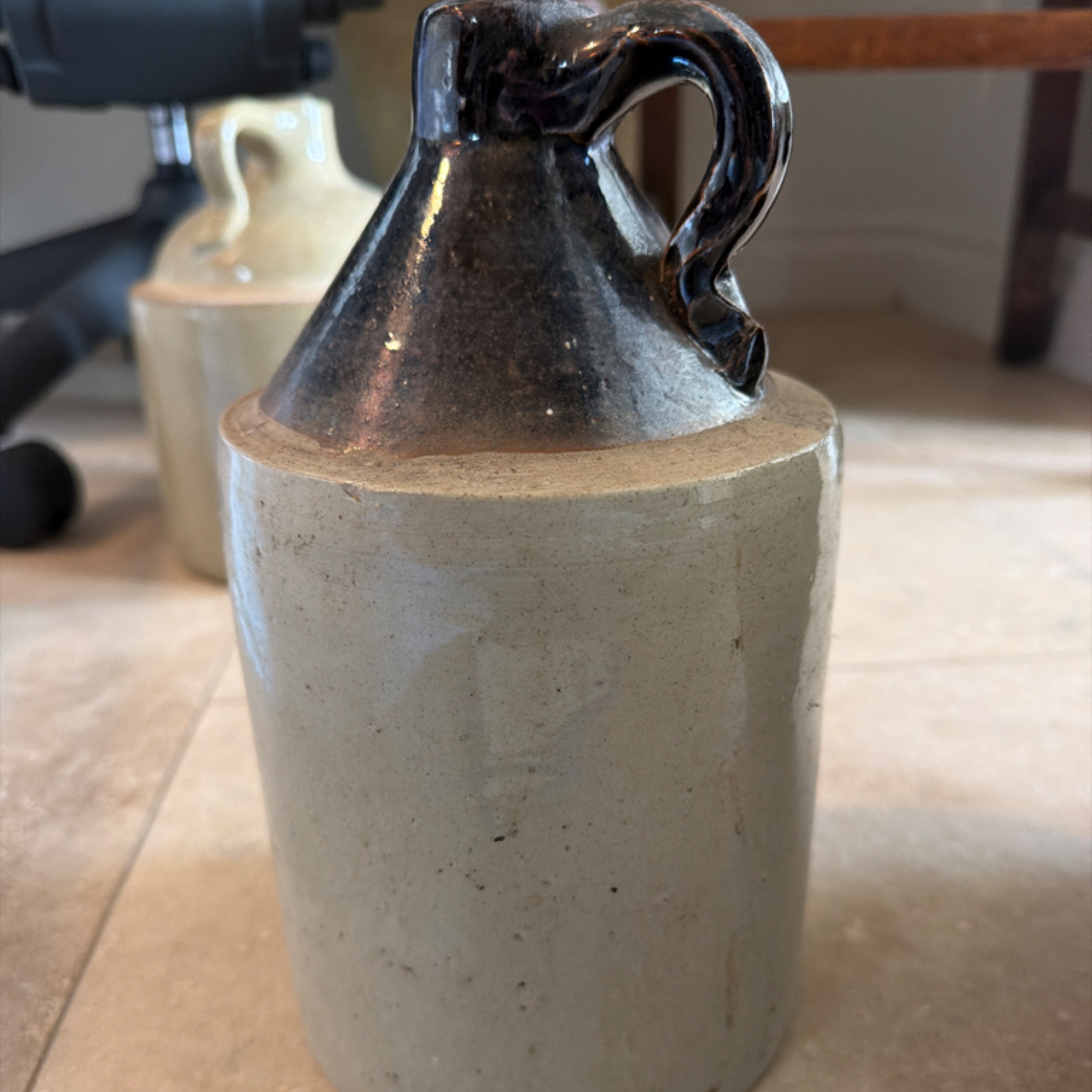 Salt Glazed Whiskey Jug