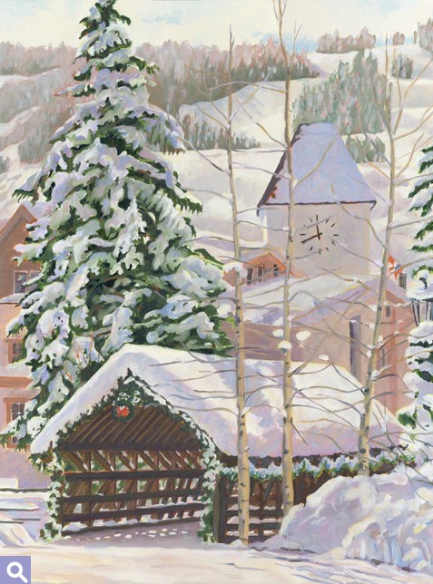 Vail's Covered Bridge Gilcee Print by Barbara Froula