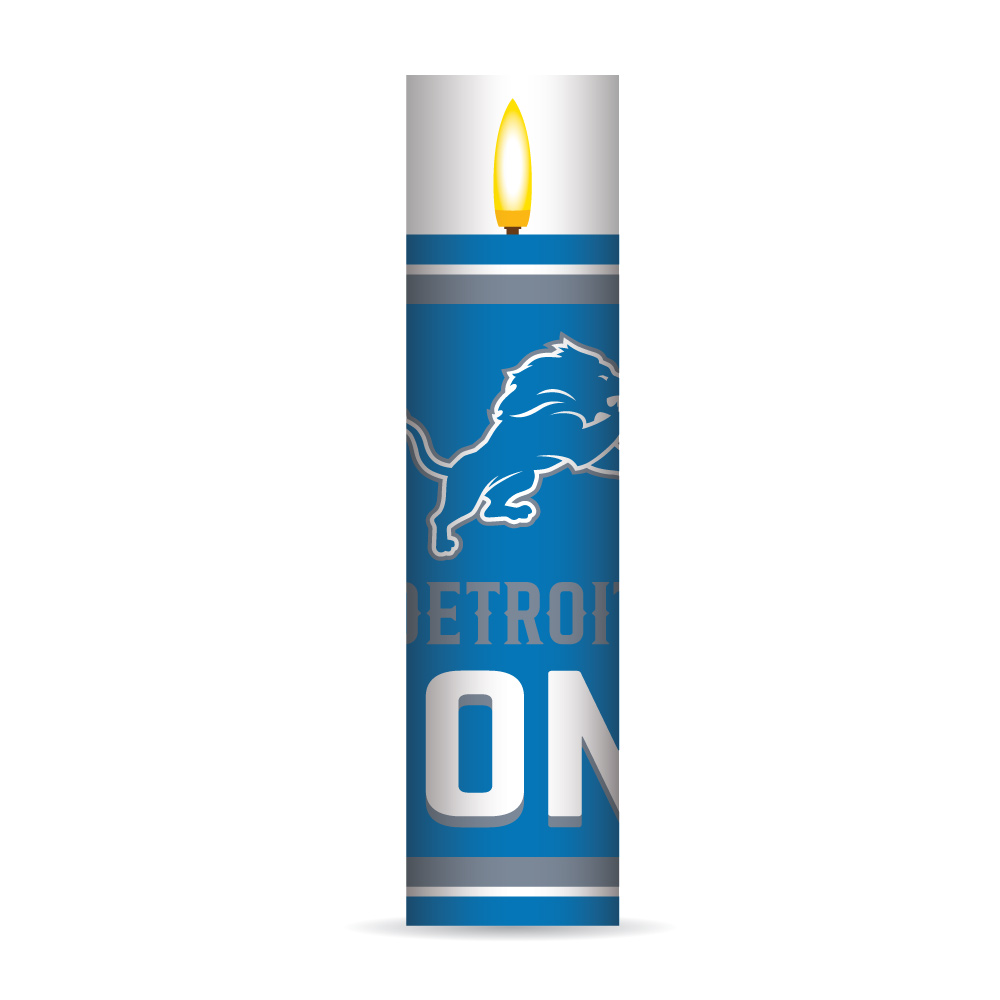 Detroit Lions Electronic Candle