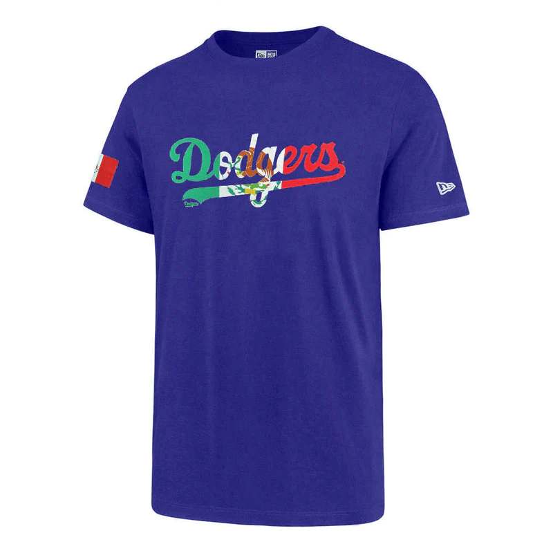 Los Angeles Dodgers New Era Royal Blue Mexico Theme Shirt