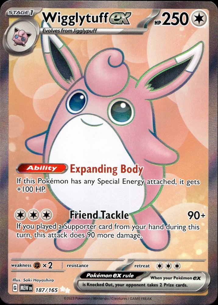 Wigglytuff ex - SV03.5 187/165