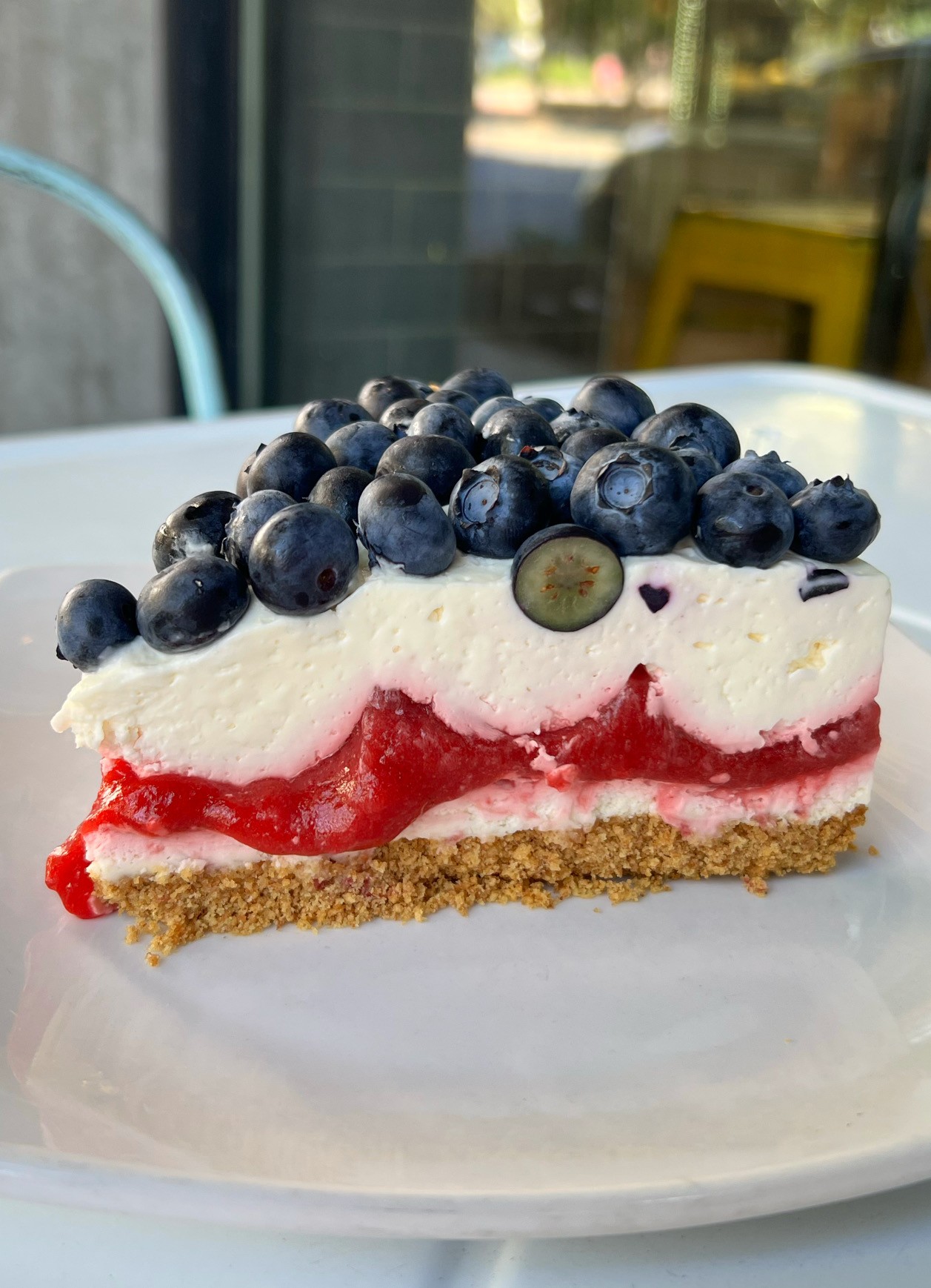 Red, White, and Blue Cheesecake