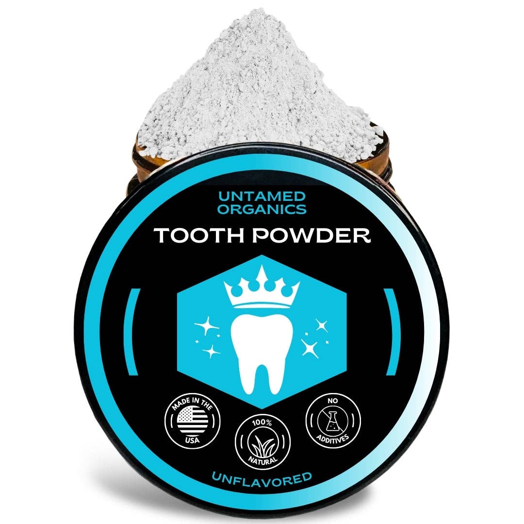 Tooth Powder | 2 oz Glass Jar | Untamed Organics
