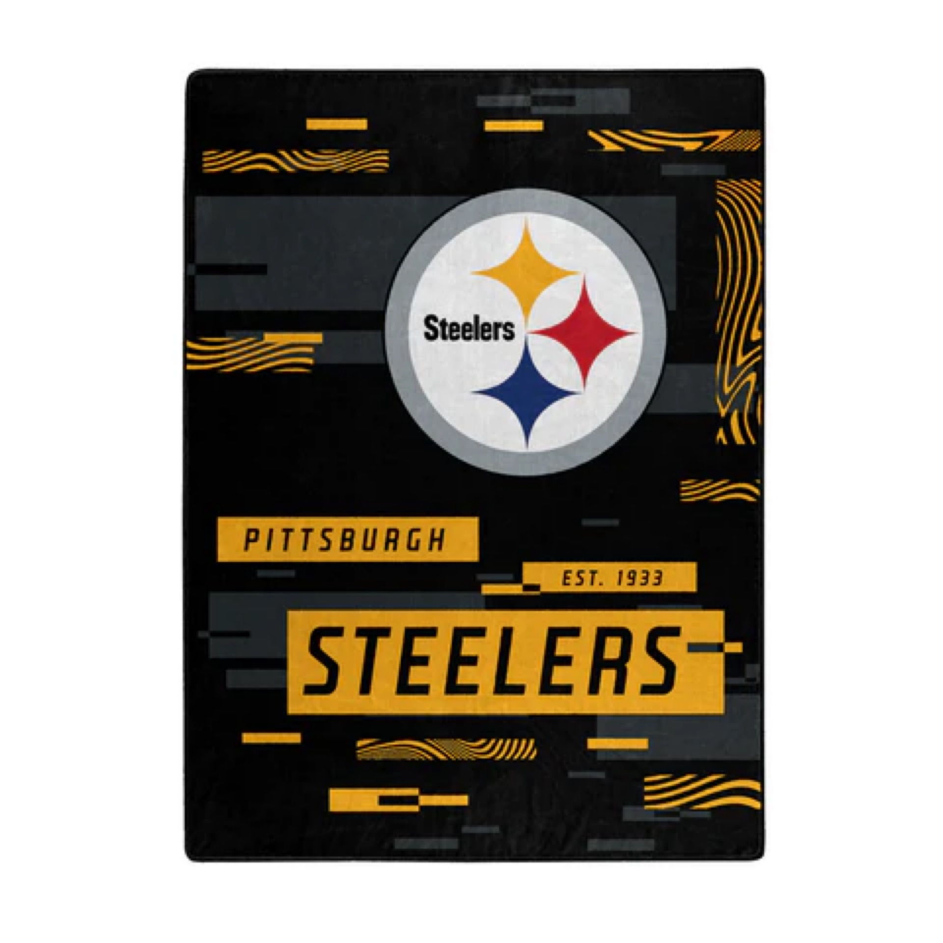 Pittsburgh Steelers Digitized Oversized Royal Plush Blanket 60x80"