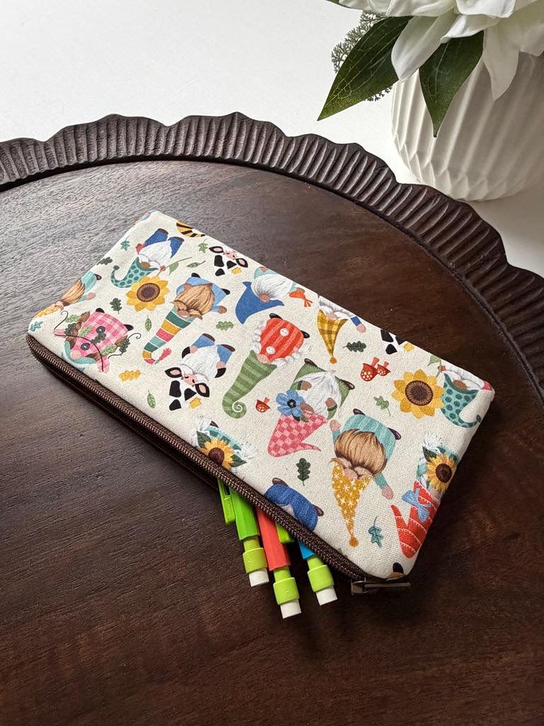 Pencil Pouch – Garden Gnomes, photo 5 of 6