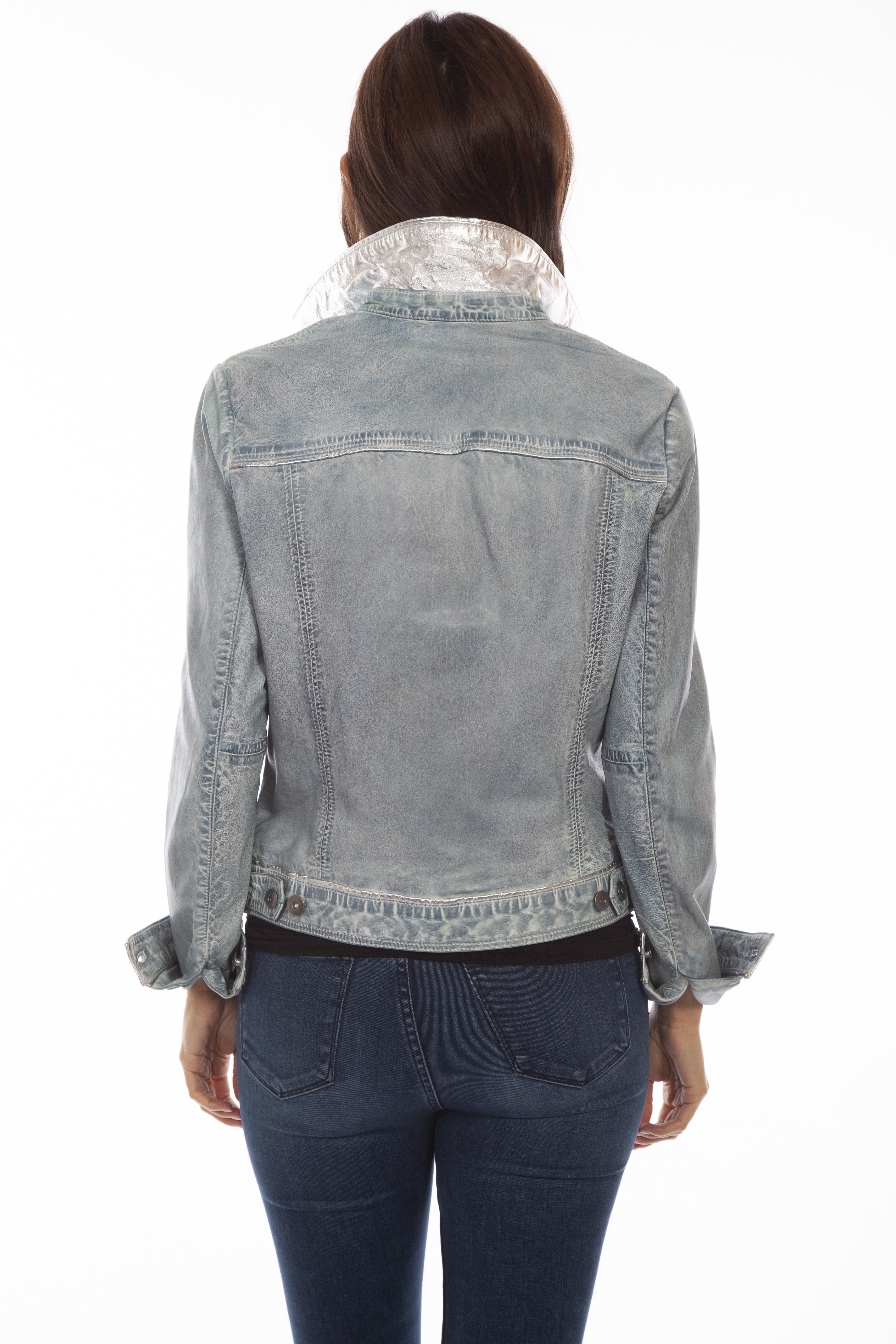 Lamb Skin Jean Jacket