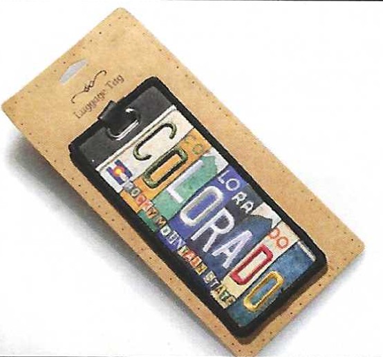 Colorado License Plate Luggage Tag