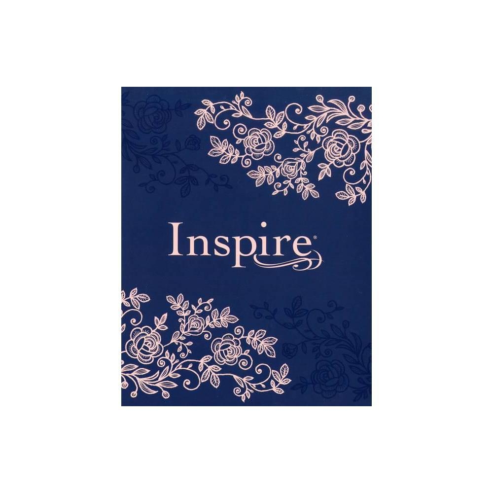 Inspire Bible NLT (Hardcover LeatherLike, Navy): The Bible for Coloring & Creative Journaling