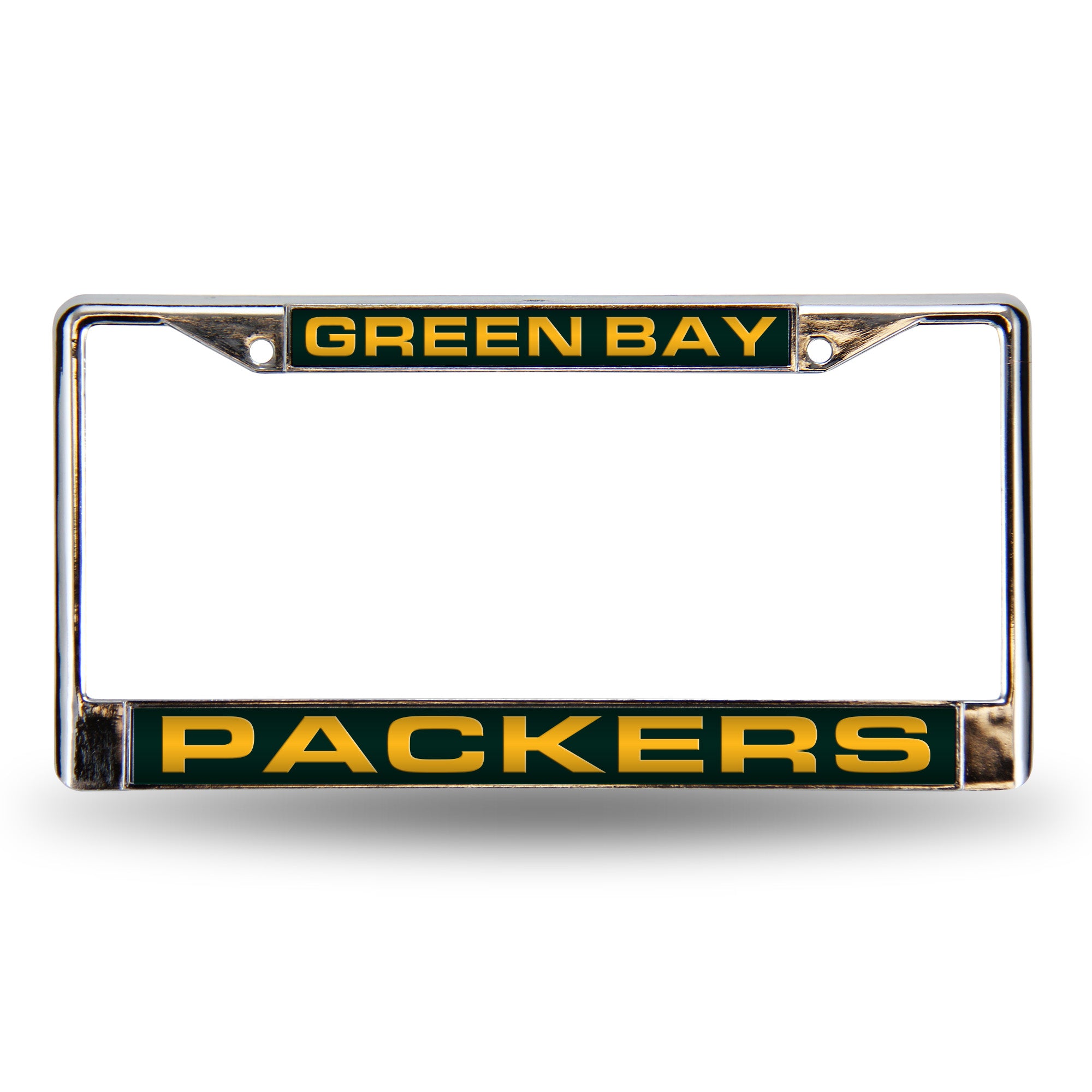 Green Bay Packers Laser Chrome License Plate Frame