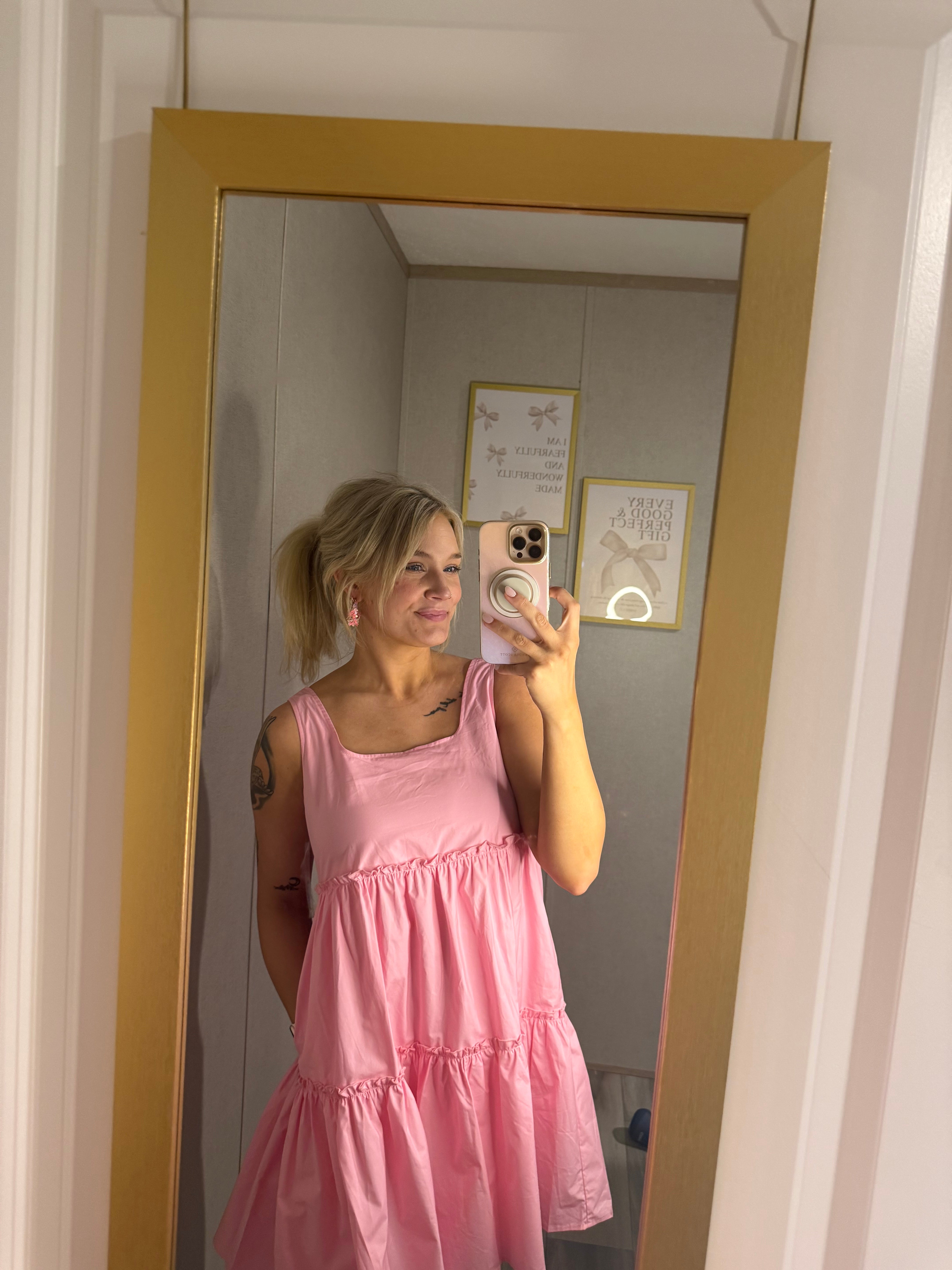 Pink Babydoll Dress