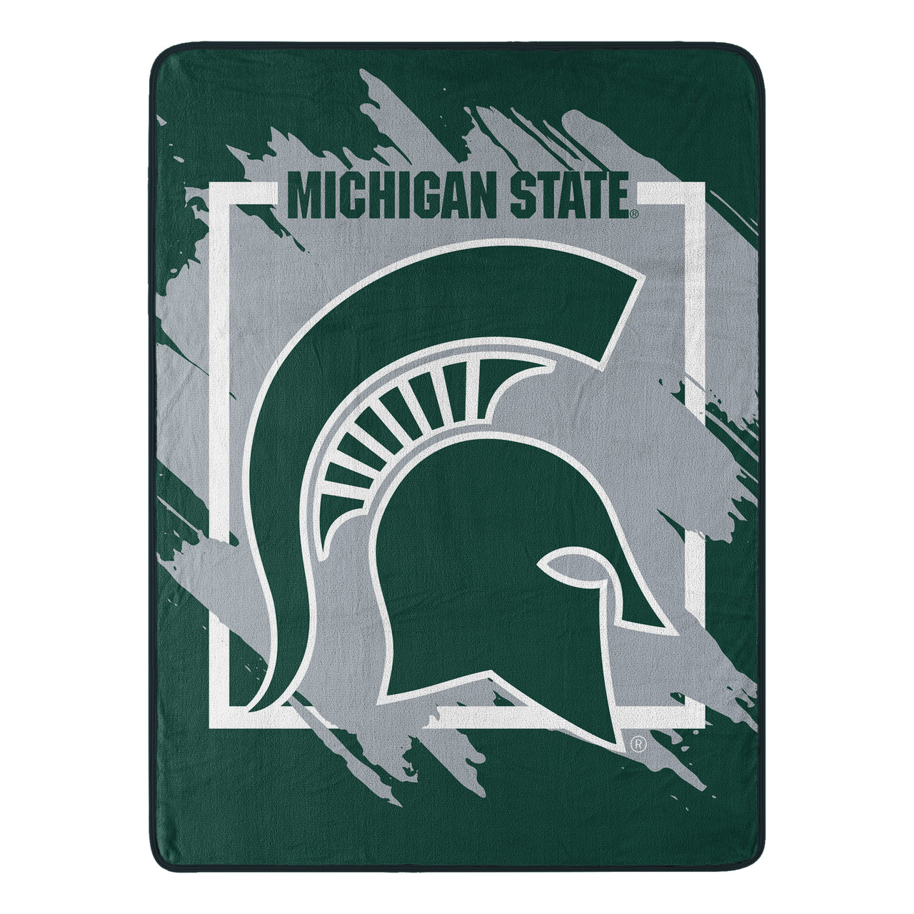 Michigan State Spartans Micro Raschel Dimensional Design Blanket
