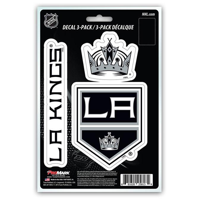 Los Angeles Kings Die Cut Team Decals 3pk