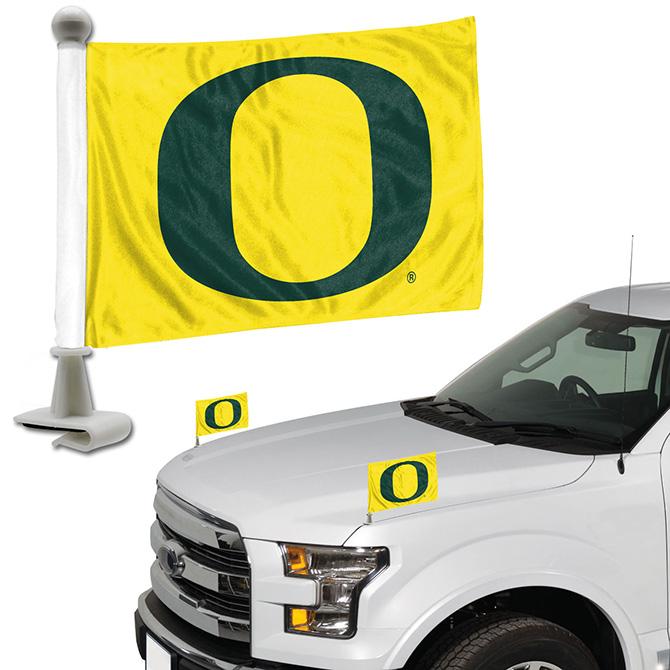 Oregon Ducks Ambassador Car Flags Set
