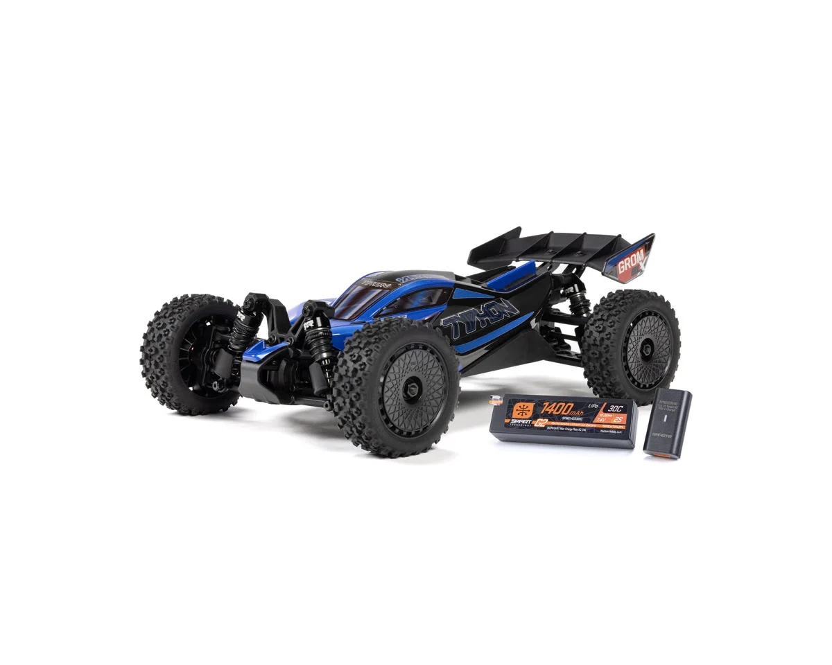 ARRMA ARA2306ST2 Typhon Grom 4x4 223S BLX Brushless Small Scale Buggy RTR with DSC, Battery & Charger