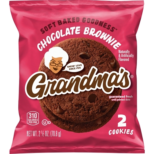 Grandma's Soft Baked Chocolate Brownie Cookies 2 pack 30ct