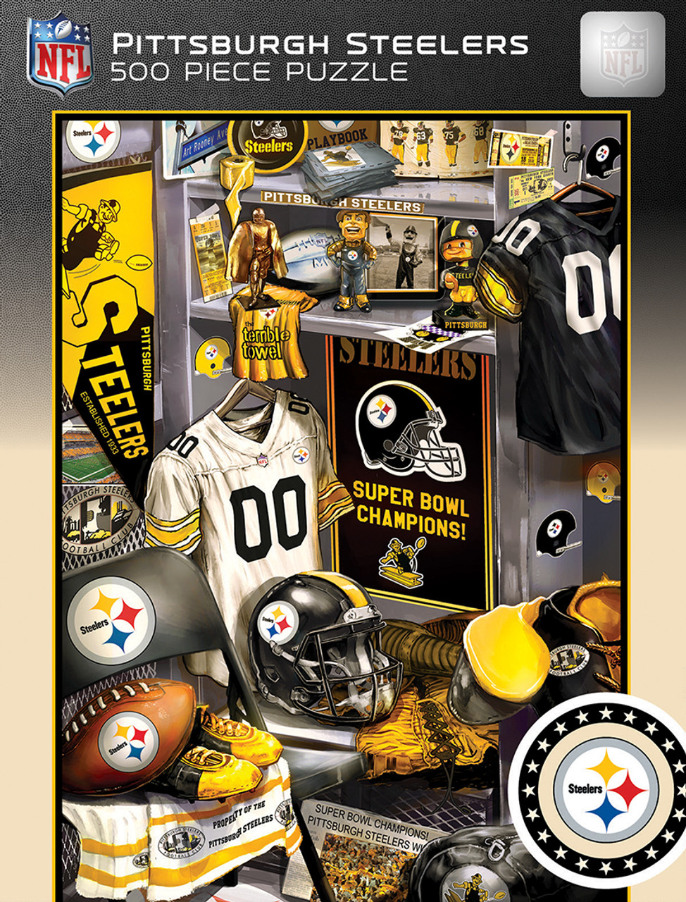 Pittsburgh Steelers Iconic Lockeroom Puzzle 500ct