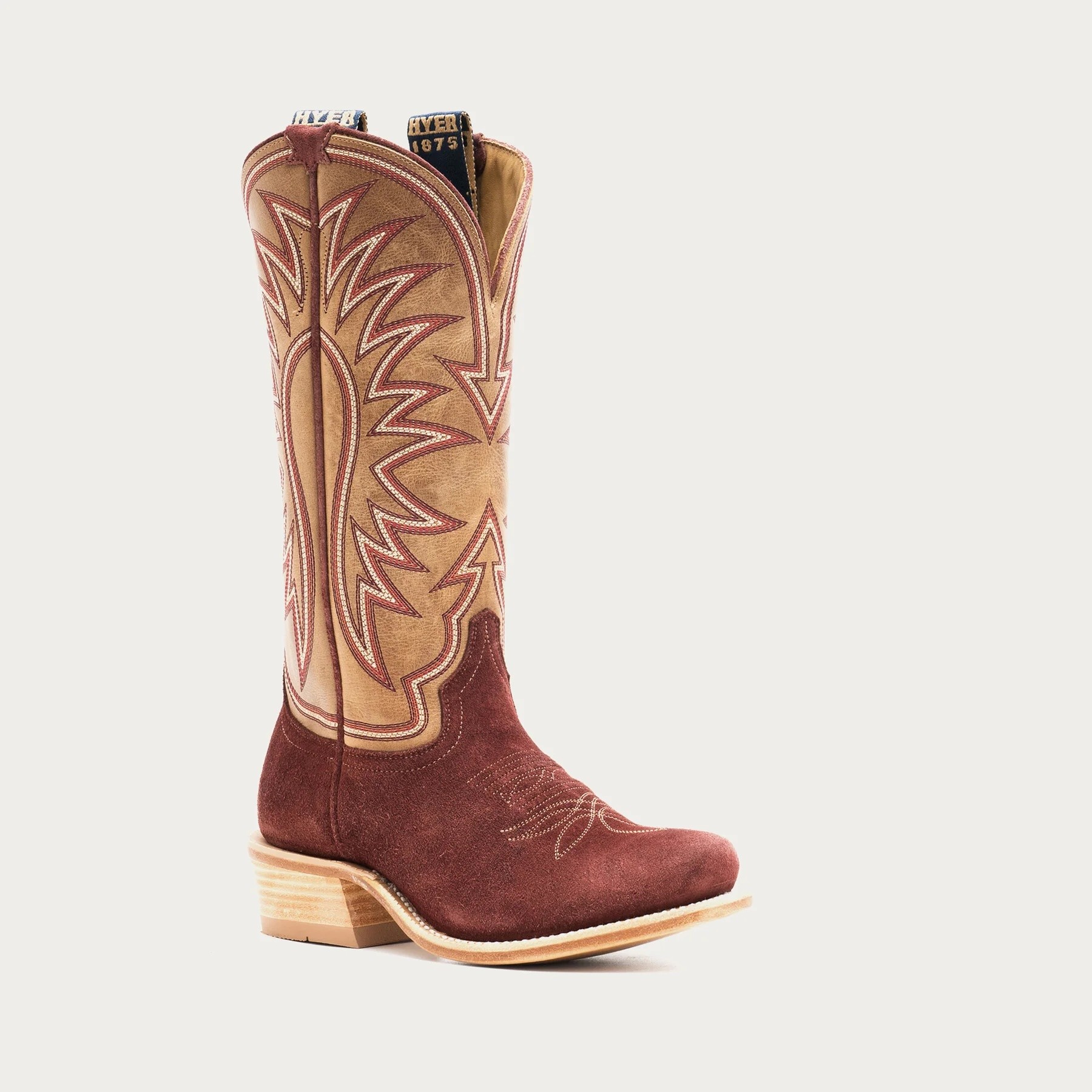 Hyer Boots - Rose Hill Burgundy/Tan