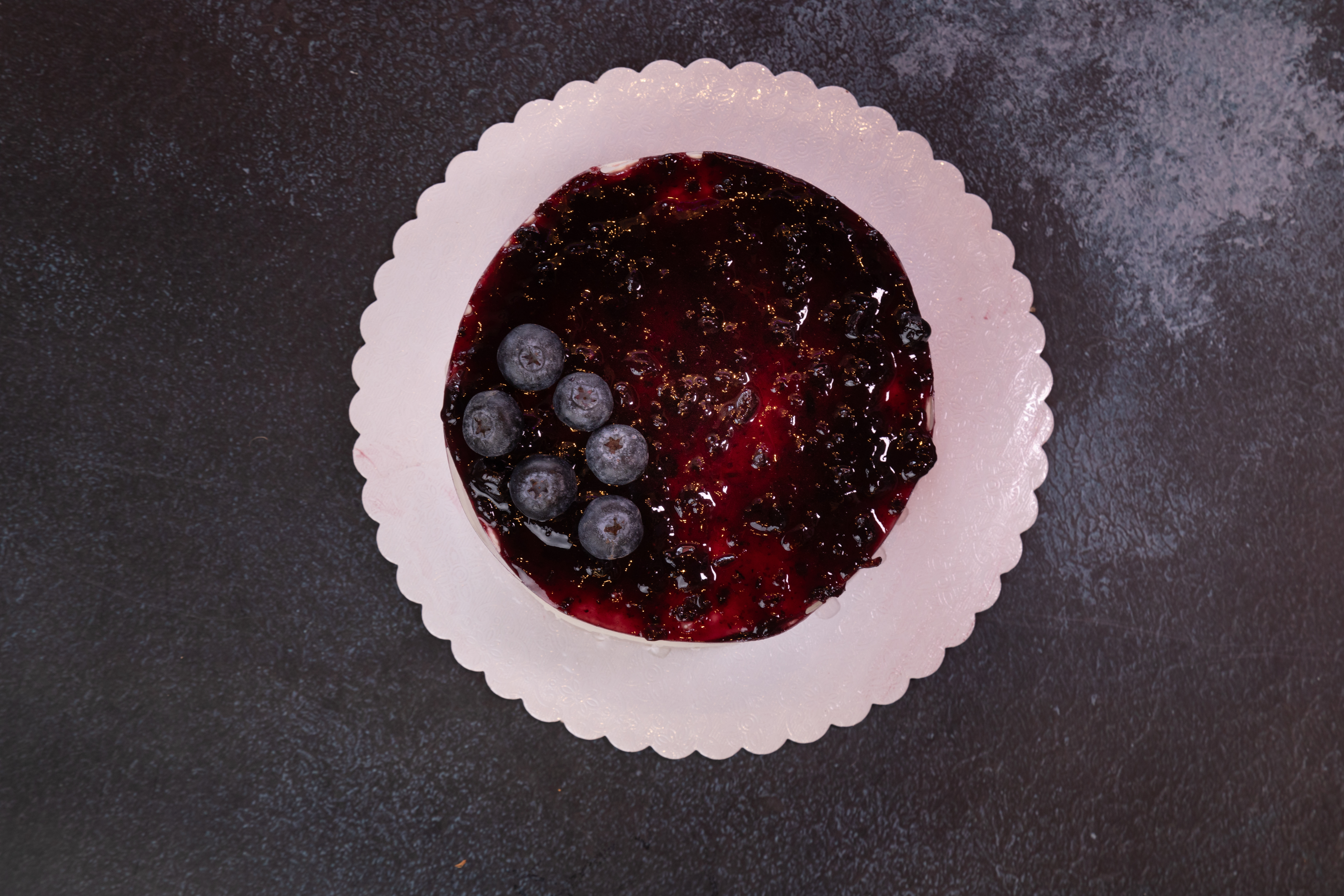 Lavender Blueberry Cheesecake