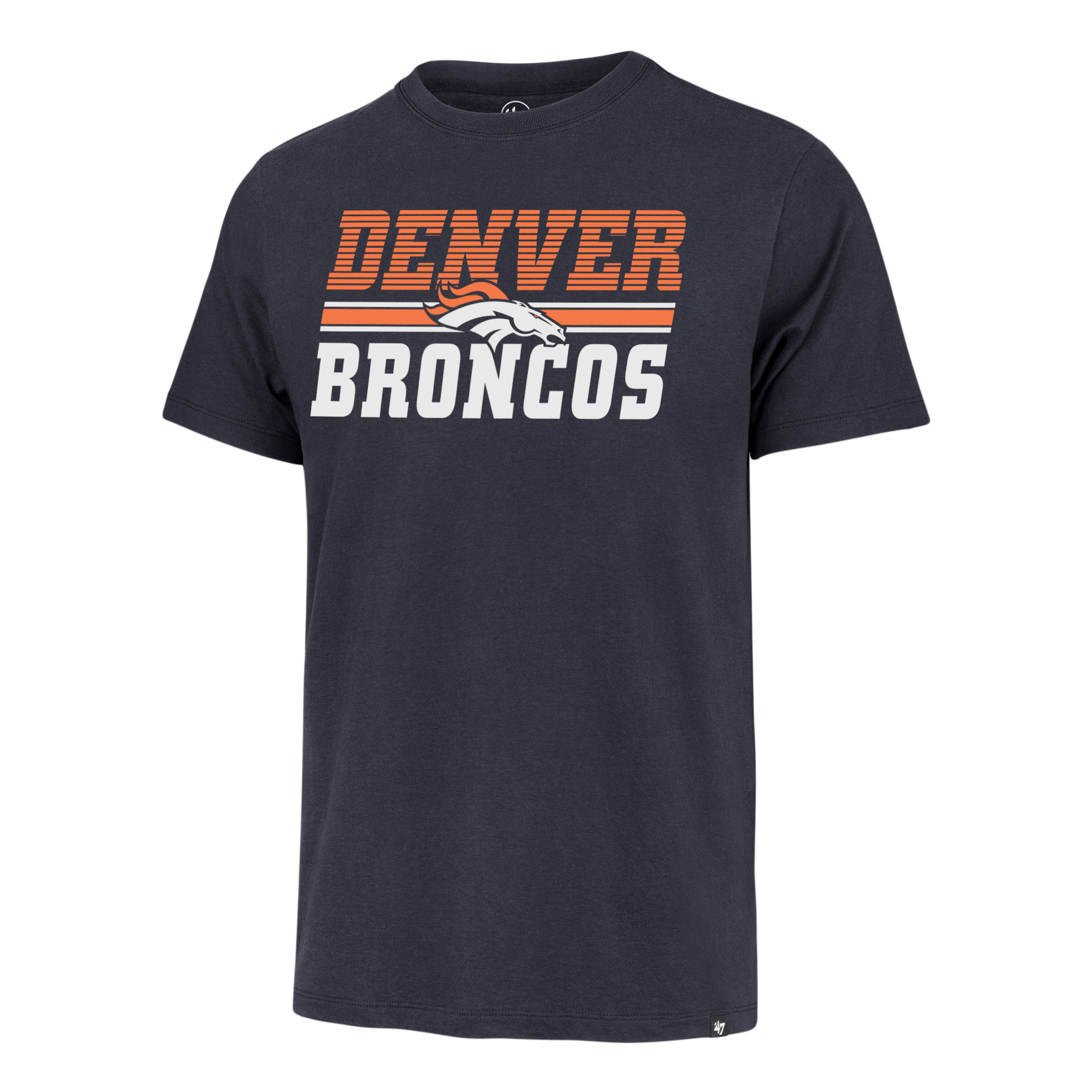 Denver Broncos Atlas Blue Run Through '47Brand Franklin Shirt