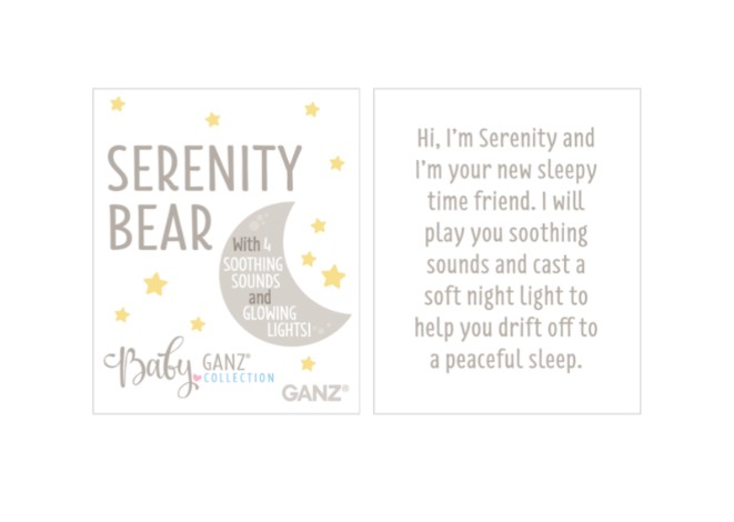 Serenity Plush Light up Bear