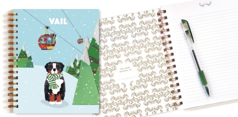 Bernese Mountain Dog with Gondola Vail Journal