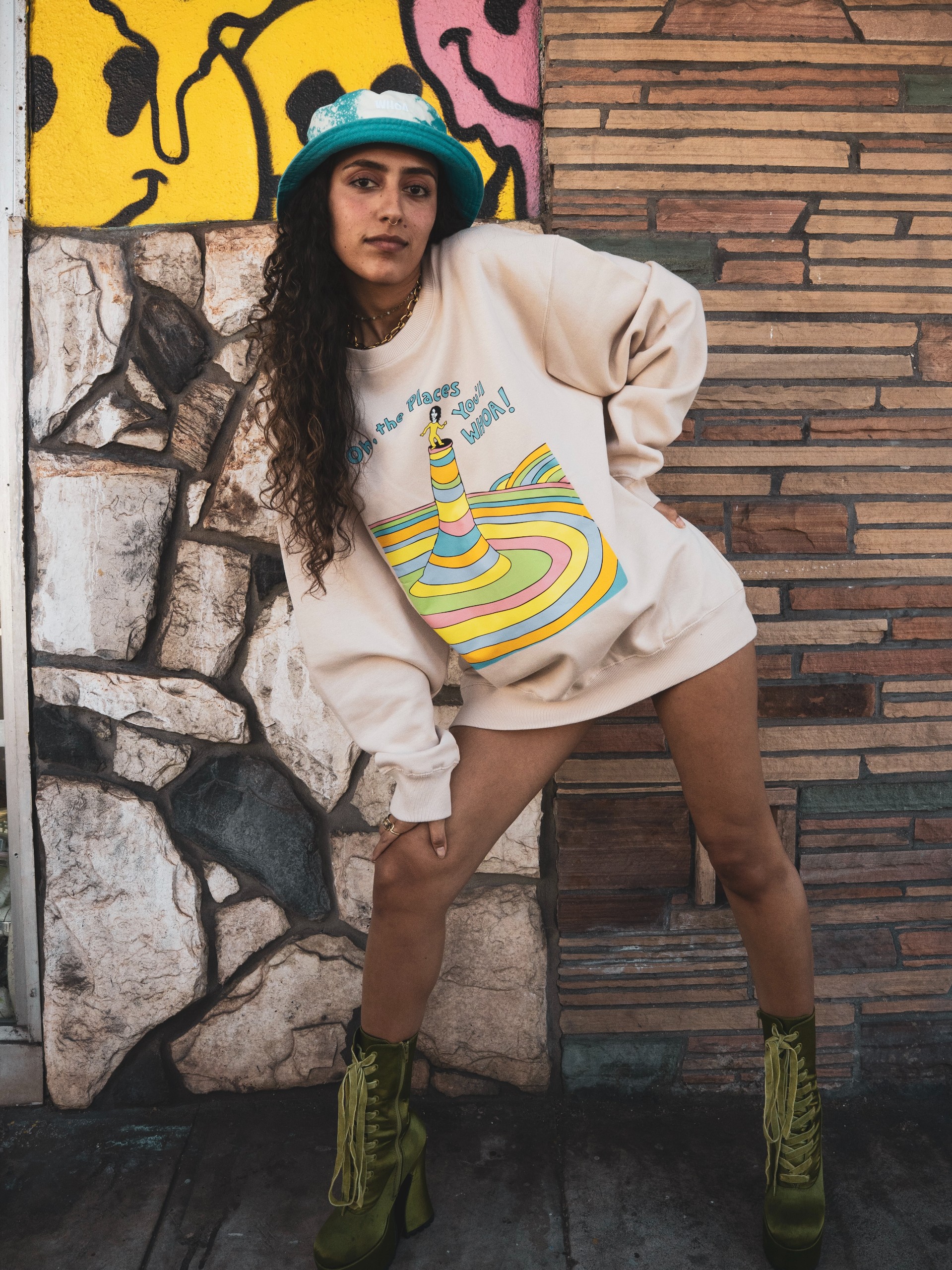 Oh The Places You'll WHOA Crewneck DUST