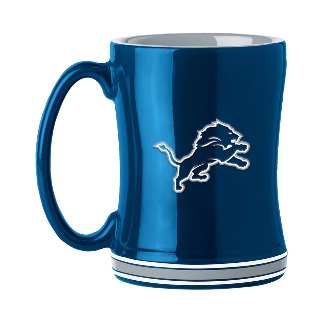 Detroit Lions Sculpted Coffee Mug 14oz